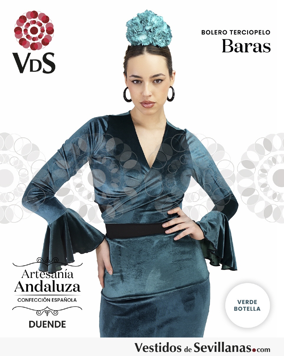 Bolero BARAS Terciopelo El&aacute;stico_3col
