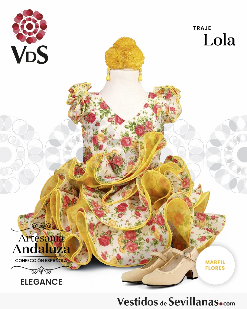 Traje de Flamenca LOLA Organd&iacute;_3col