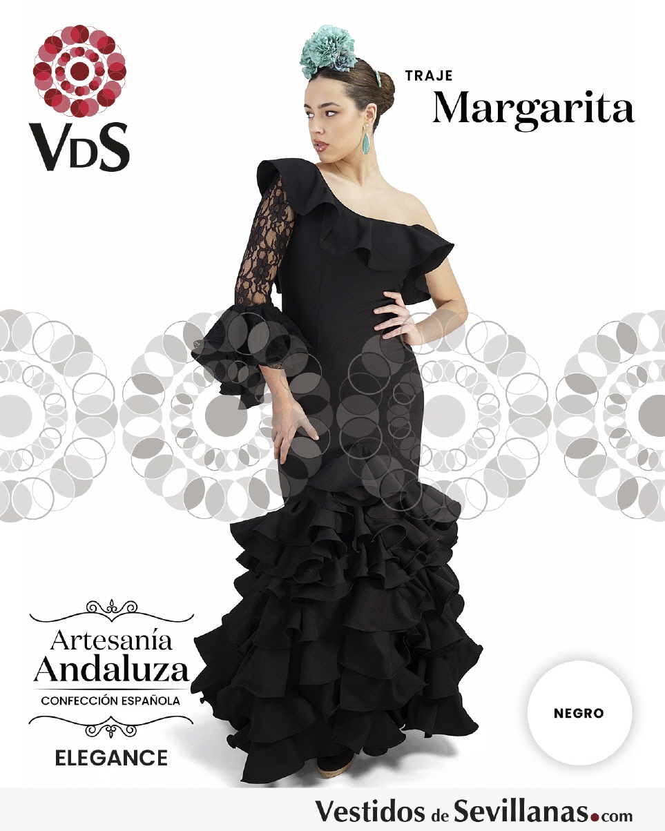 Traje Flamenca MARGARITA Strech encaje_3col