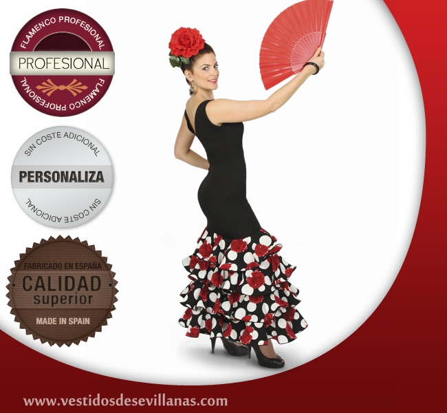 Traje de Flamenca GOYA T.48_3col