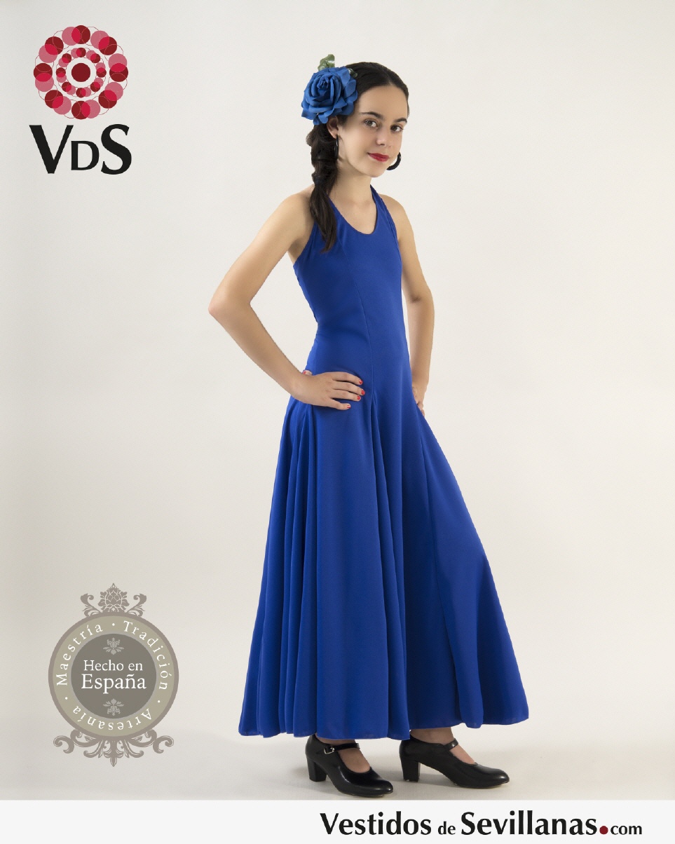 Traje de baile Ni&ntilde;a BARAS anudado al cuello_3col