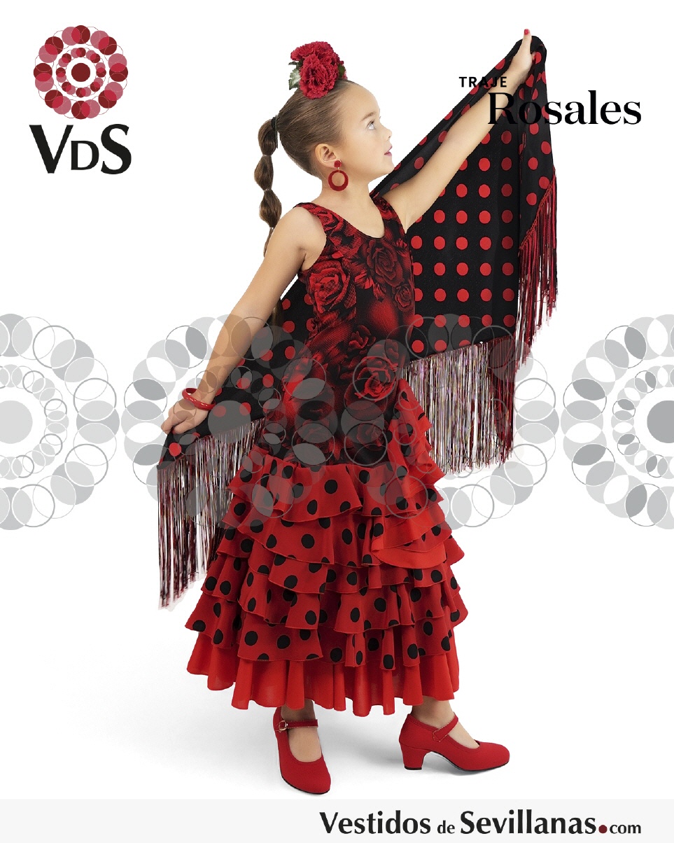 Traje de baile Ni&ntilde;a ROSALES (6Volantes)_3col